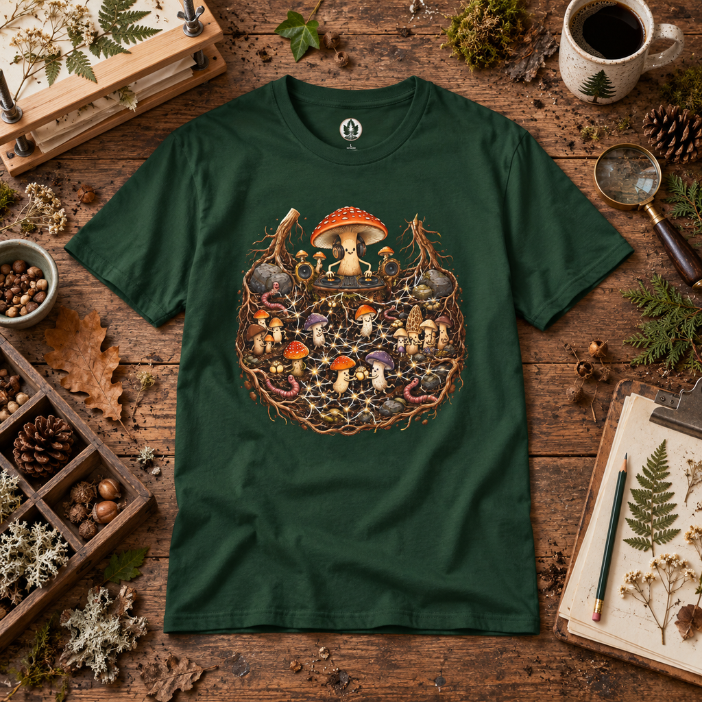 Mushroom Root Party Version 4 T‑Shirt