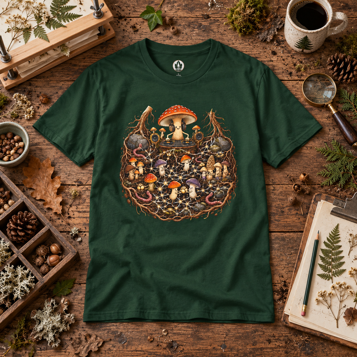 Mushroom Root Party Version 4 T‑Shirt