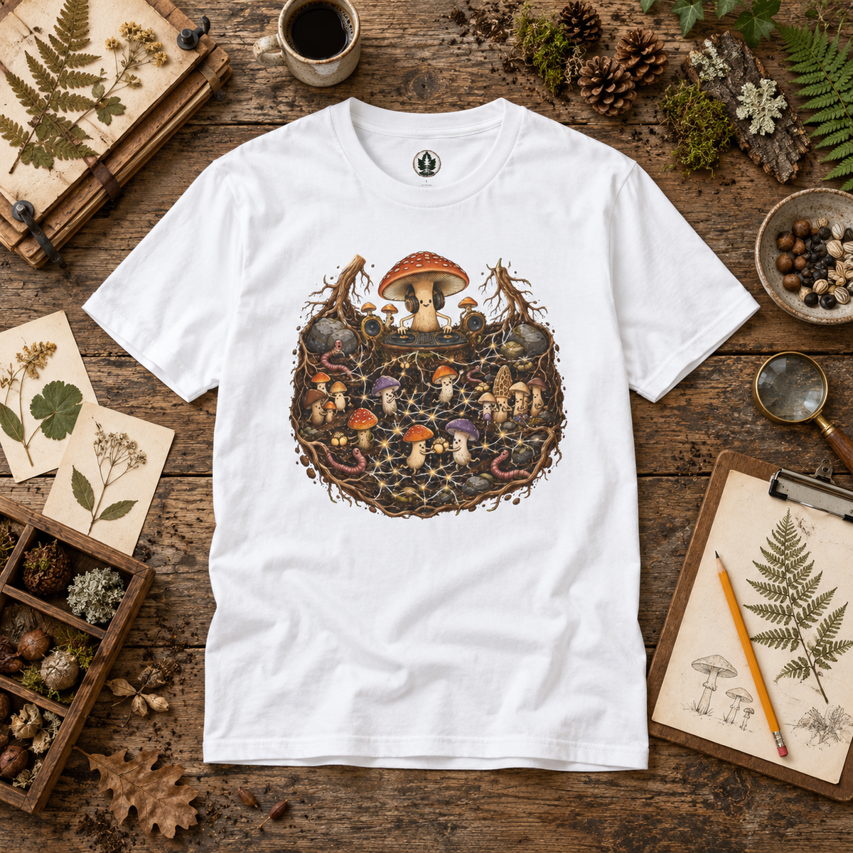 Mushroom Root Party Version 4 T‑Shirt