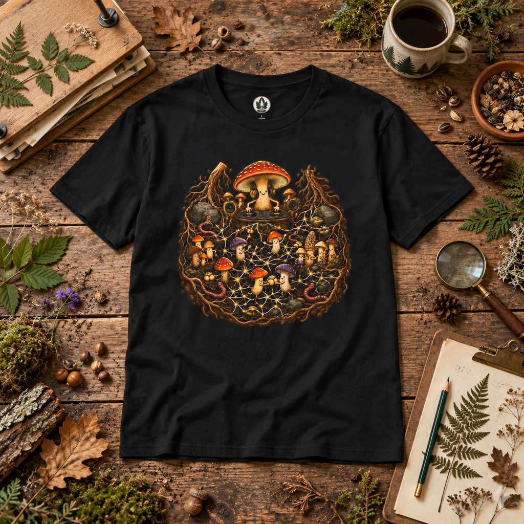 Mushroom Root Party Version 4 T‑Shirt