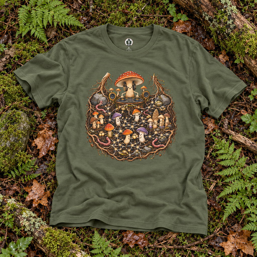 Mushroom Root Party Version 4 T‑Shirt