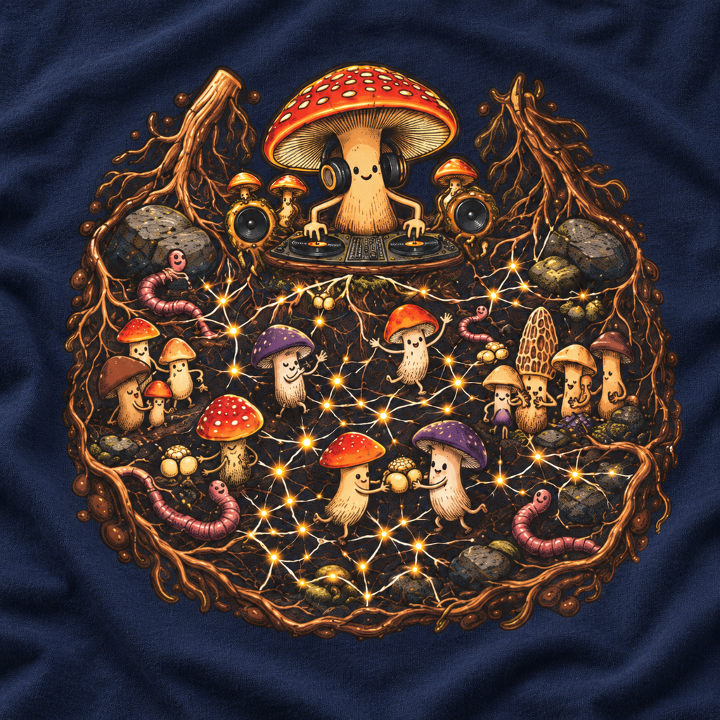 Mushroom Root Party Version 4 T‑Shirt