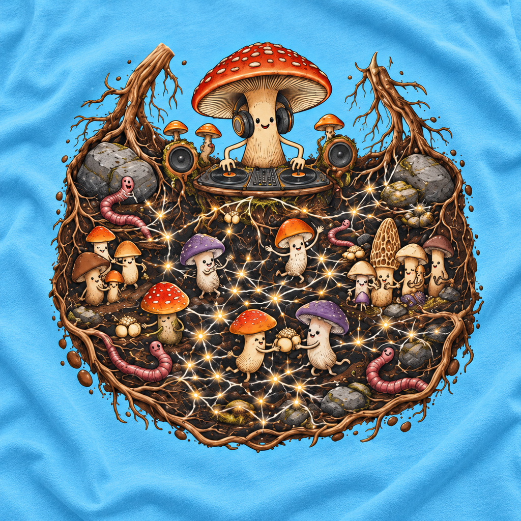 Mushroom Root Party Version 4 T‑Shirt