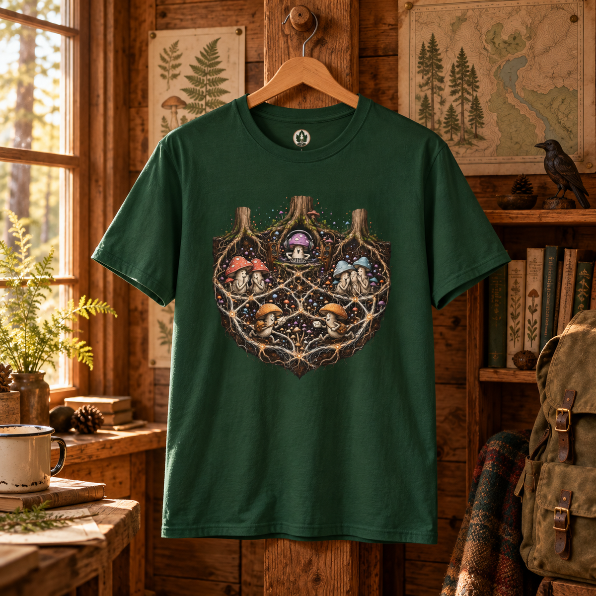 Mushroom Root Party Version 3 T‑Shirt
