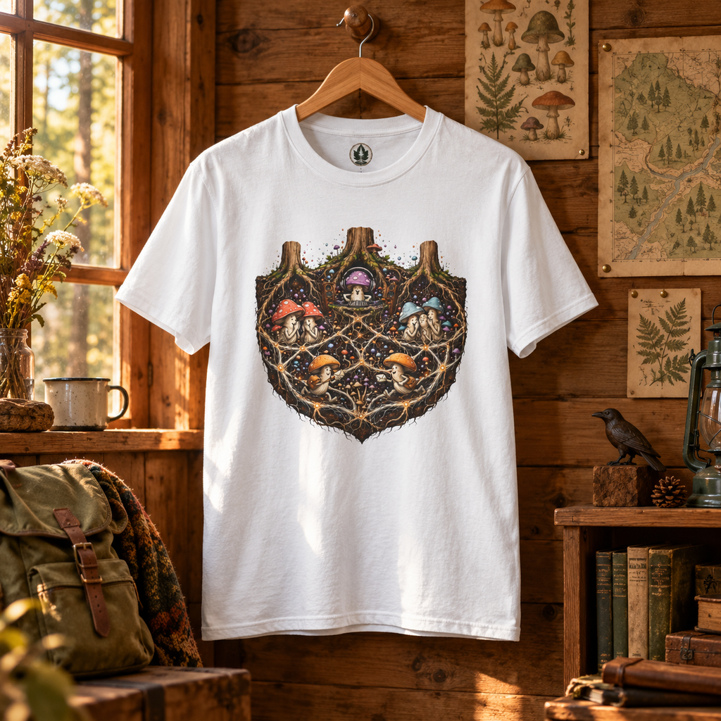 Mushroom Root Party Version 3 T‑Shirt