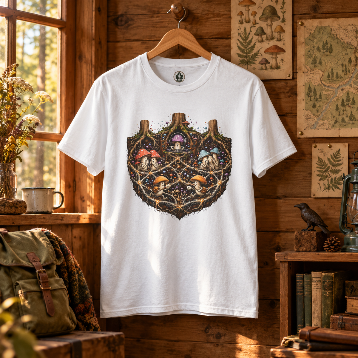 Mushroom Root Party Version 3 T‑Shirt