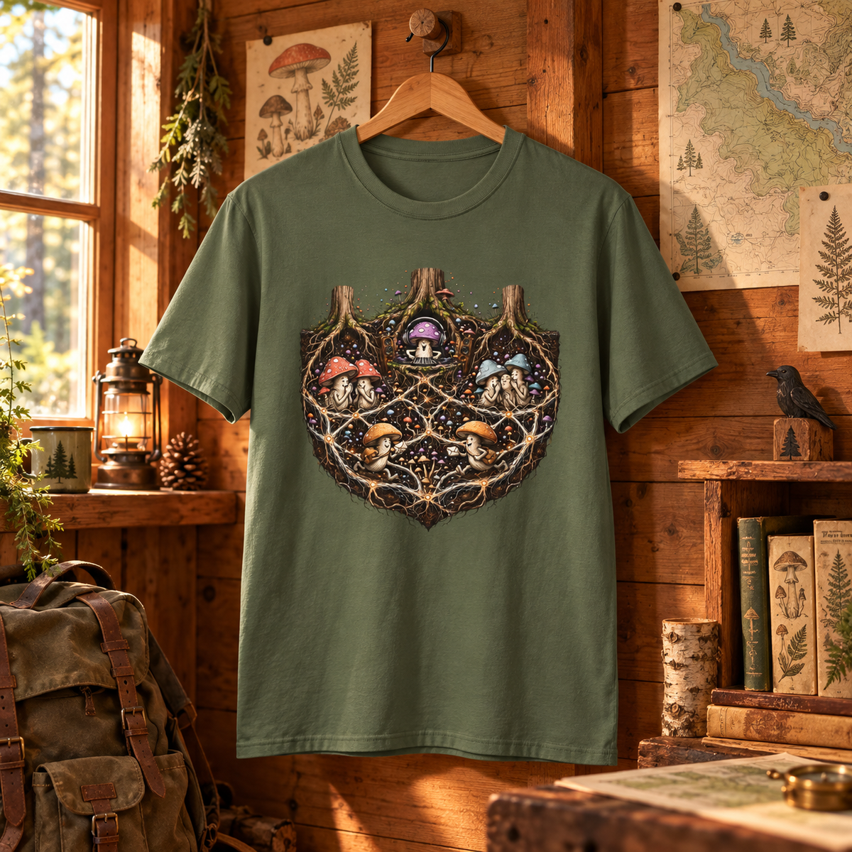 Mushroom Root Party Version 3 T‑Shirt