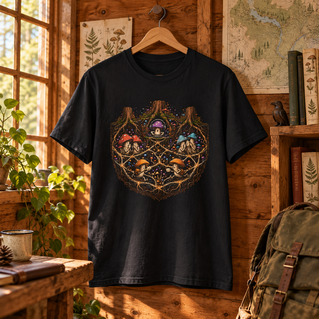 Mushroom Root Party Version 3 T‑Shirt