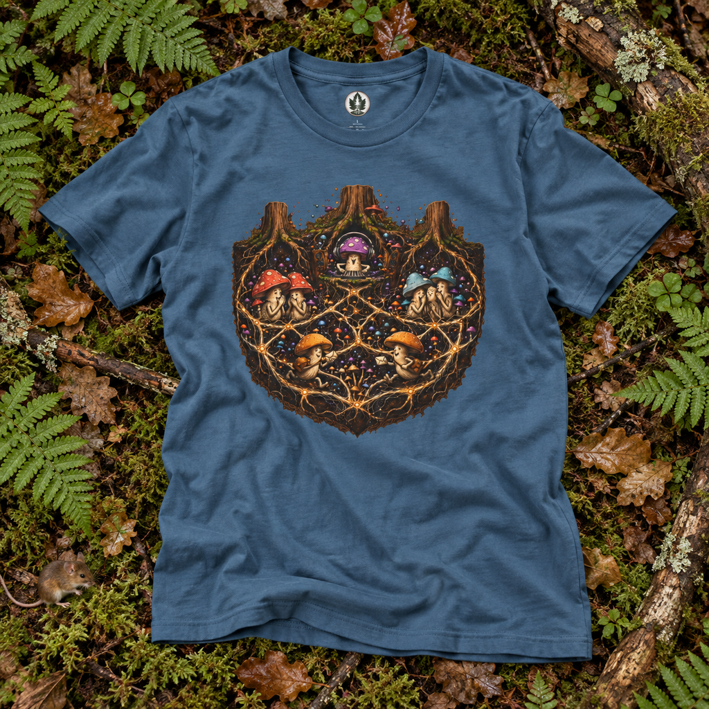 Mushroom Root Party Version 3 T‑Shirt