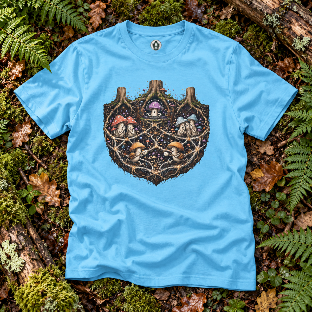 Mushroom Root Party Version 3 T‑Shirt