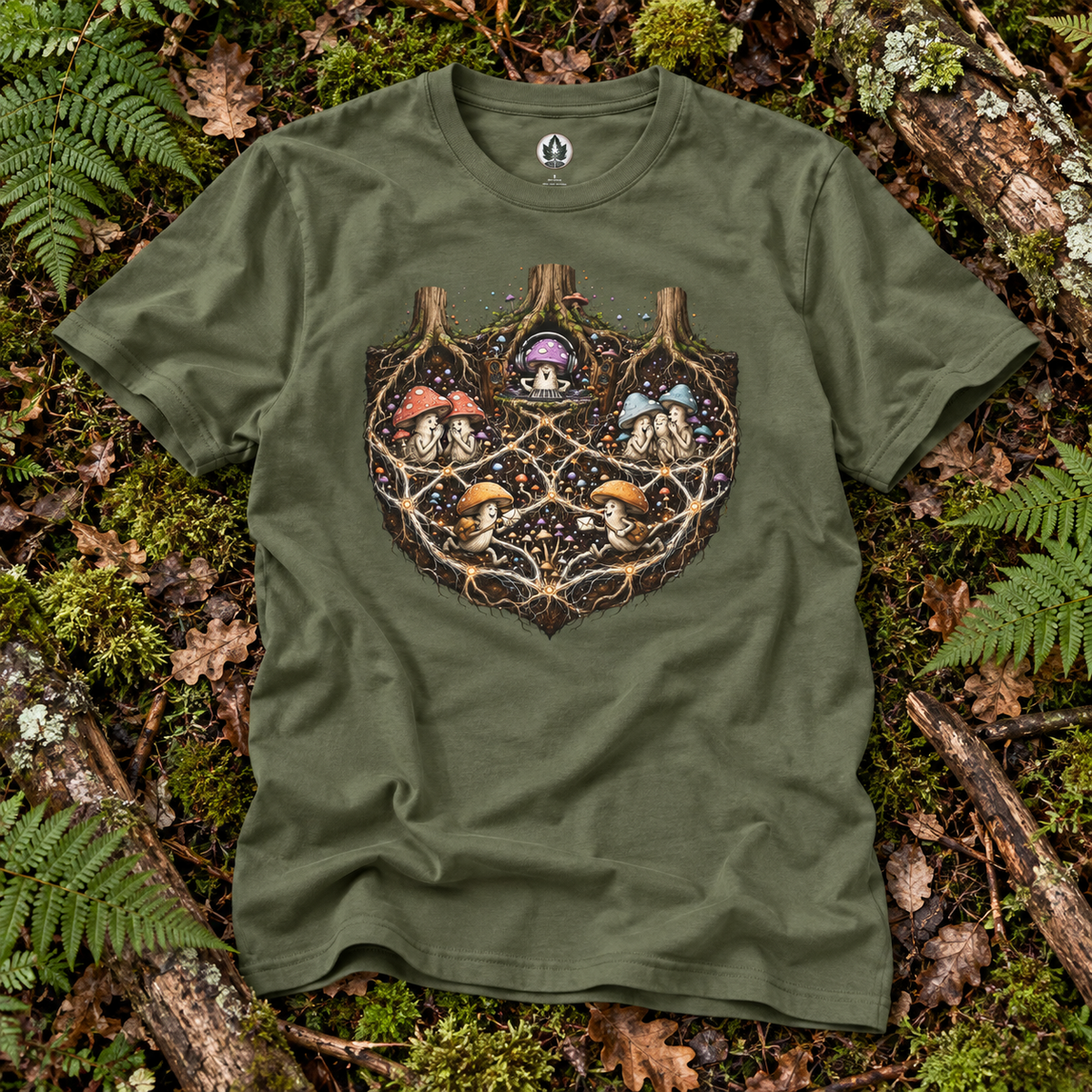 Mushroom Root Party Version 3 T‑Shirt