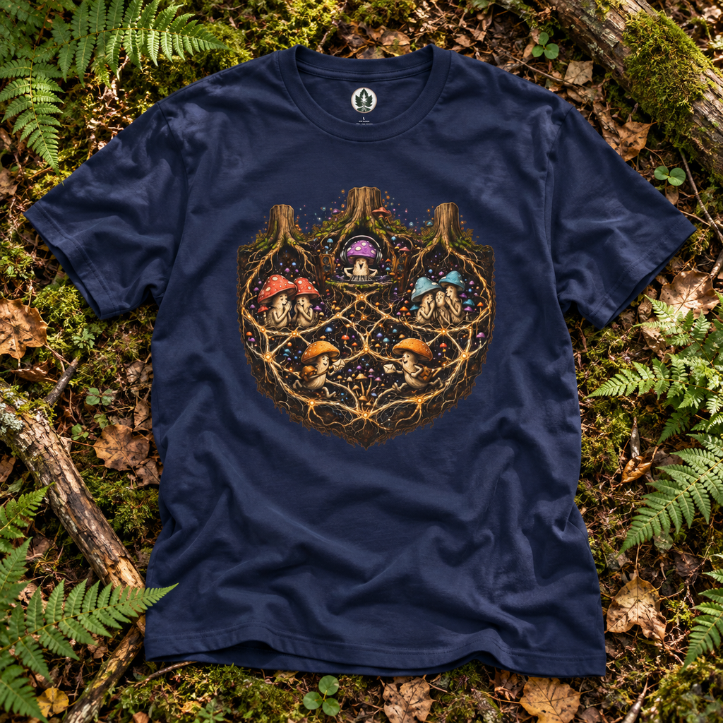 Mushroom Root Party Version 3 T‑Shirt