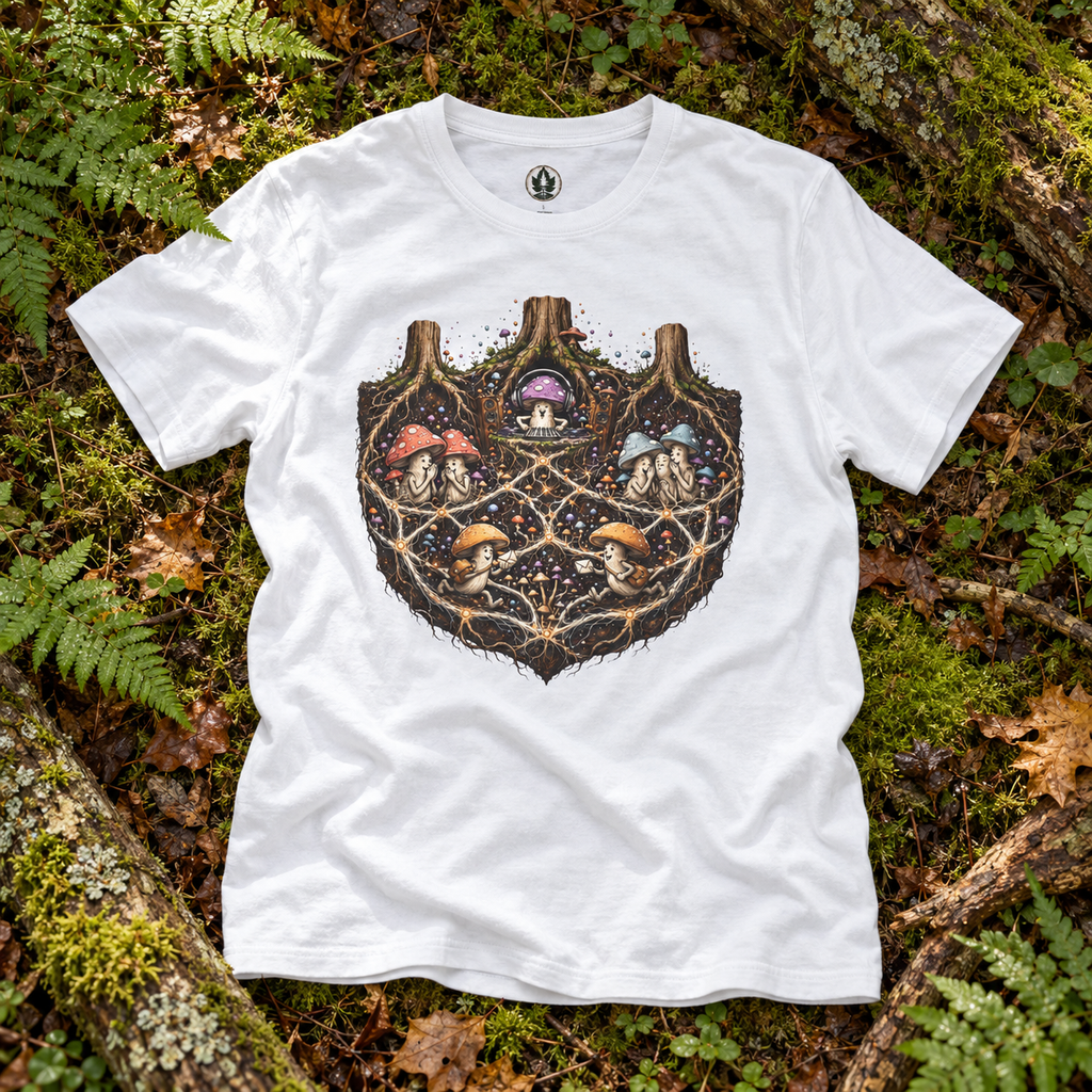 Mushroom Root Party Version 3 T‑Shirt