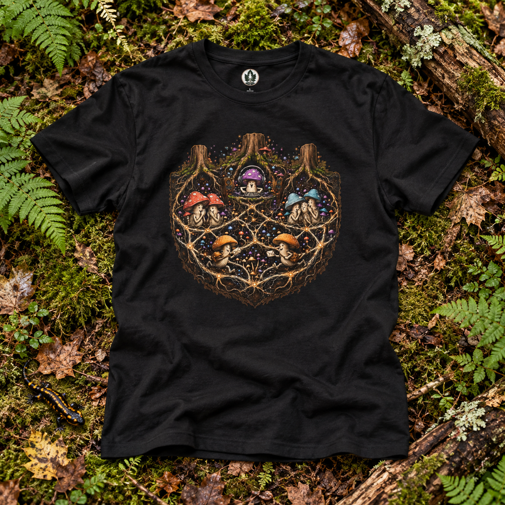 Mushroom Root Party Version 3 T‑Shirt