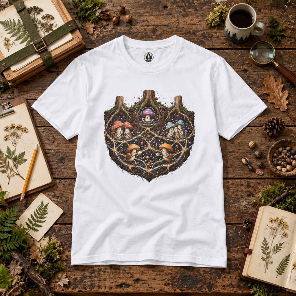 Mushroom Root Party Version 3 T‑Shirt