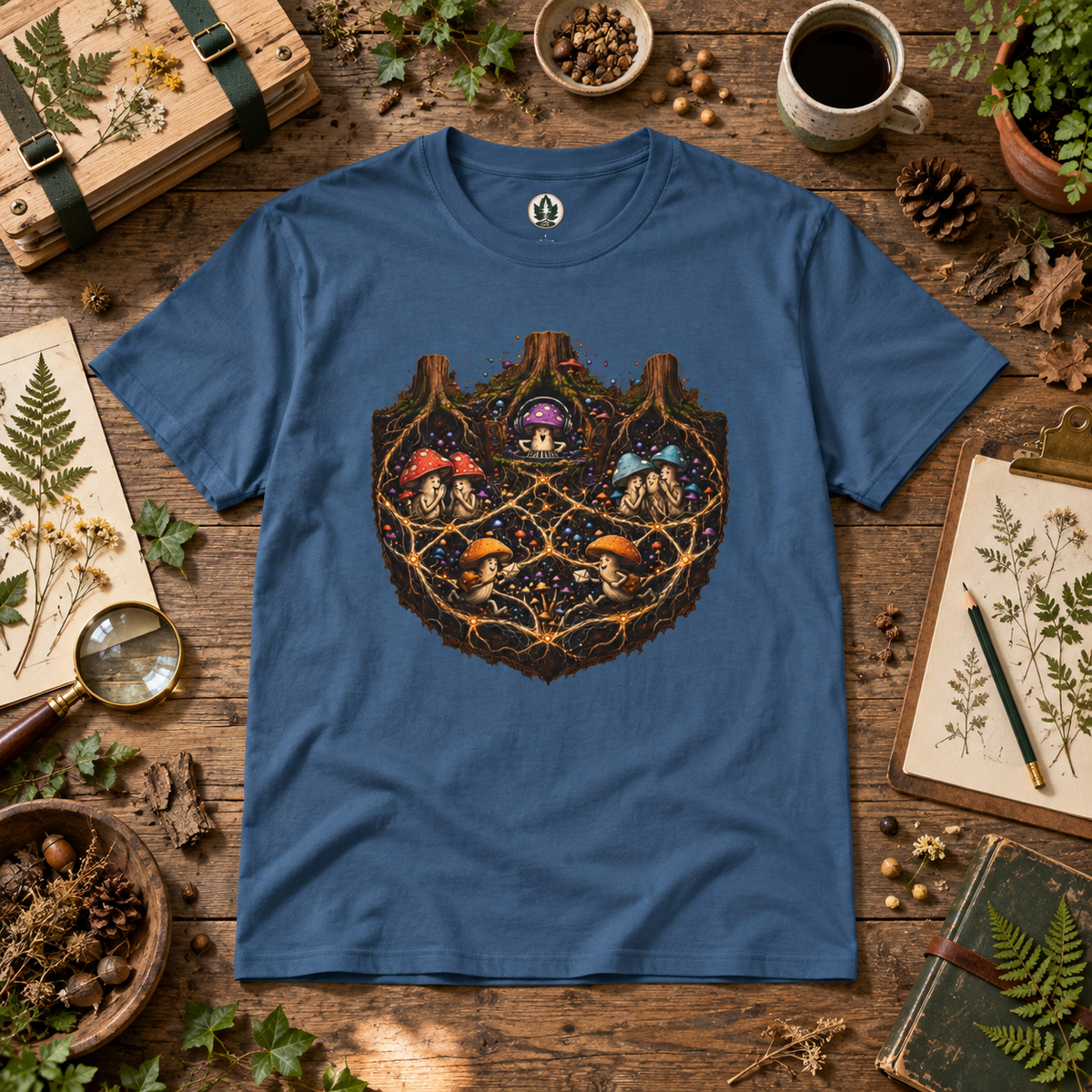 Mushroom Root Party Version 3 T‑Shirt