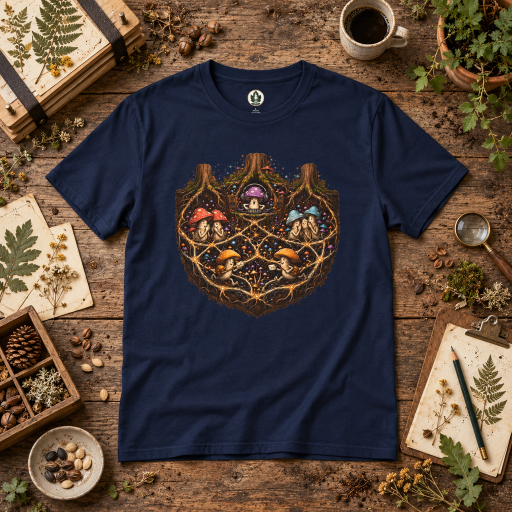 Mushroom Root Party Version 3 T‑Shirt