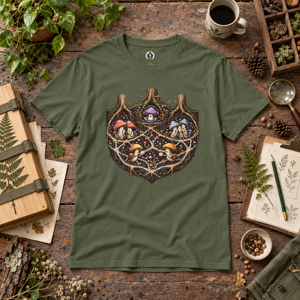 Mushroom Root Party Version 3 T‑Shirt
