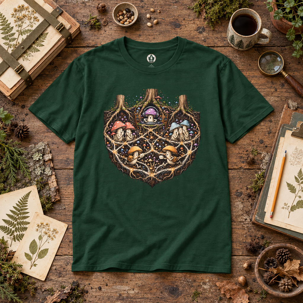 Mushroom Root Party Version 3 T‑Shirt