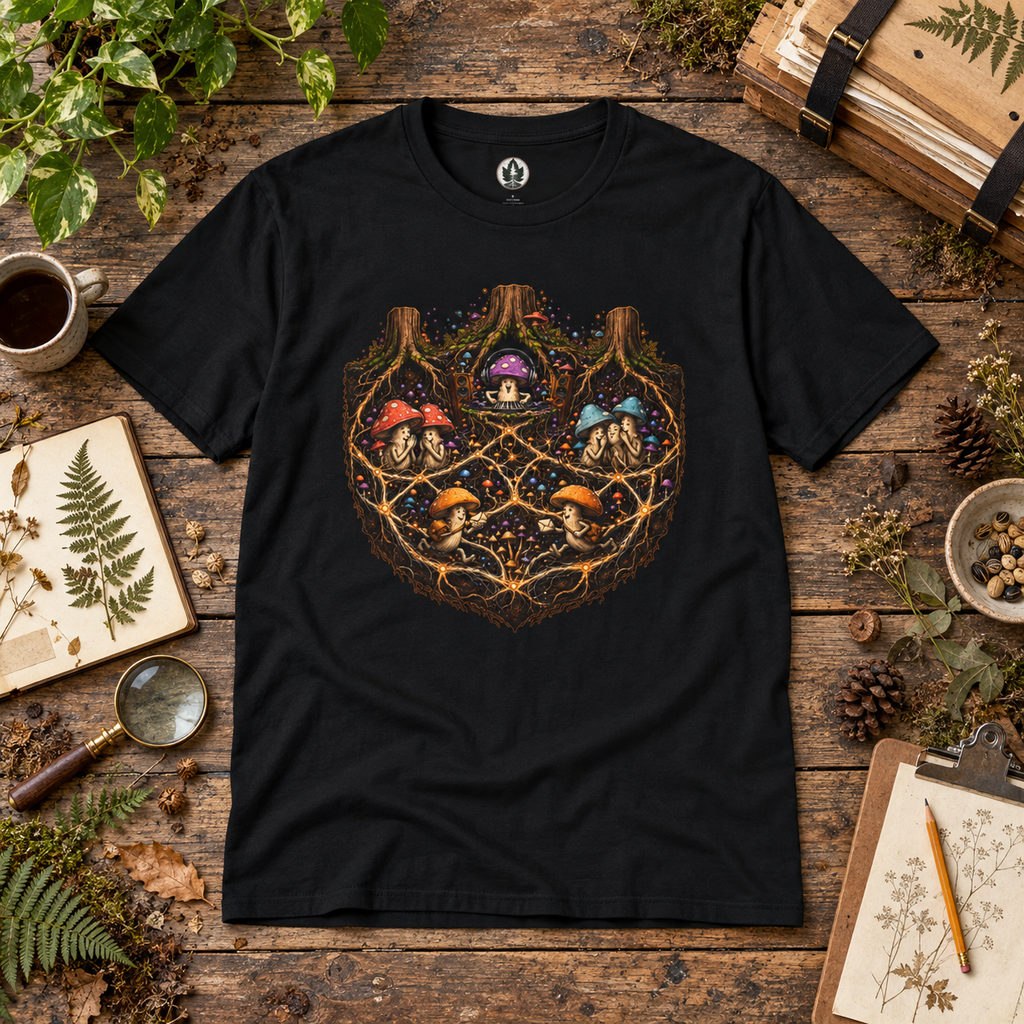 Mushroom Root Party Version 3 T‑Shirt