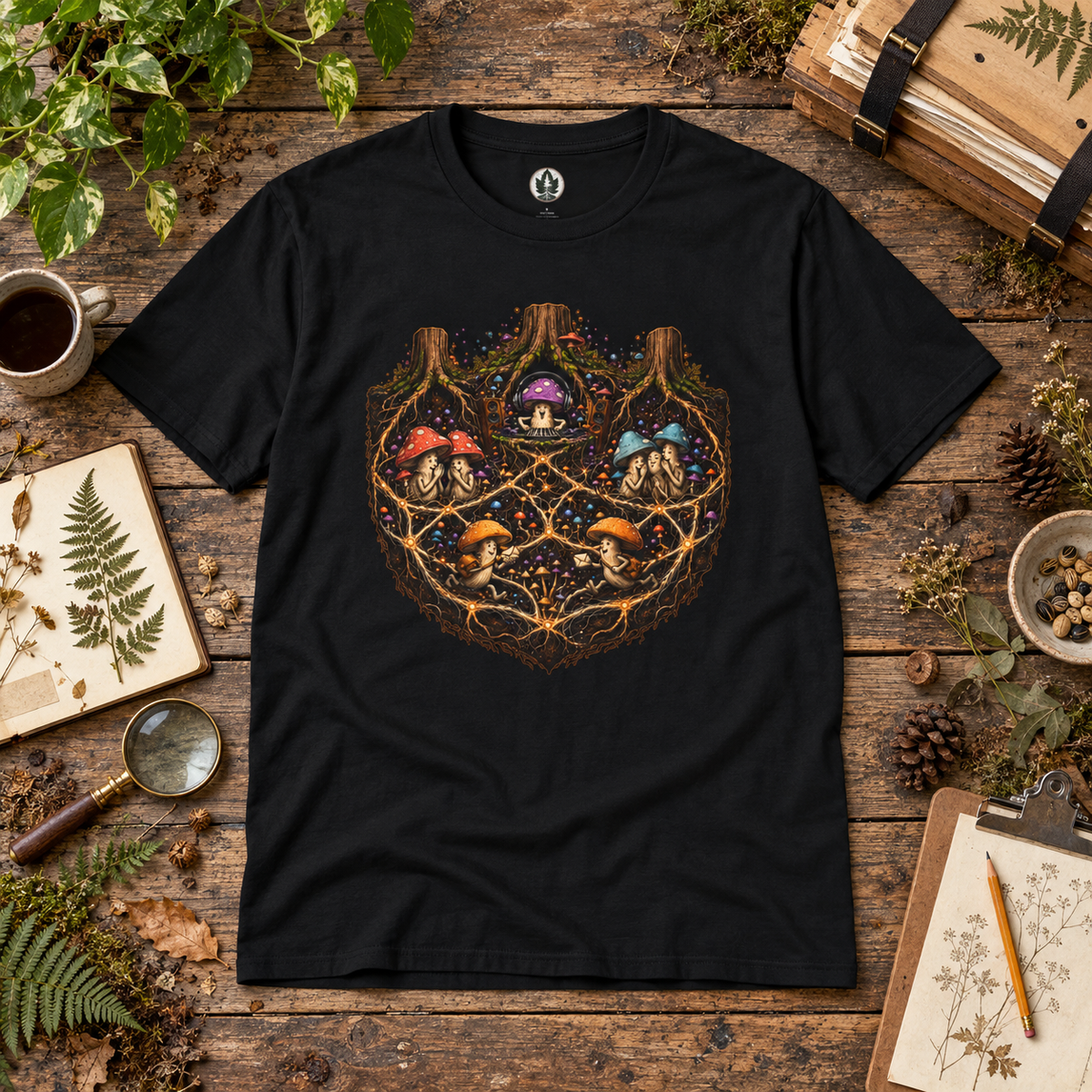 Mushroom Root Party Version 3 T‑Shirt