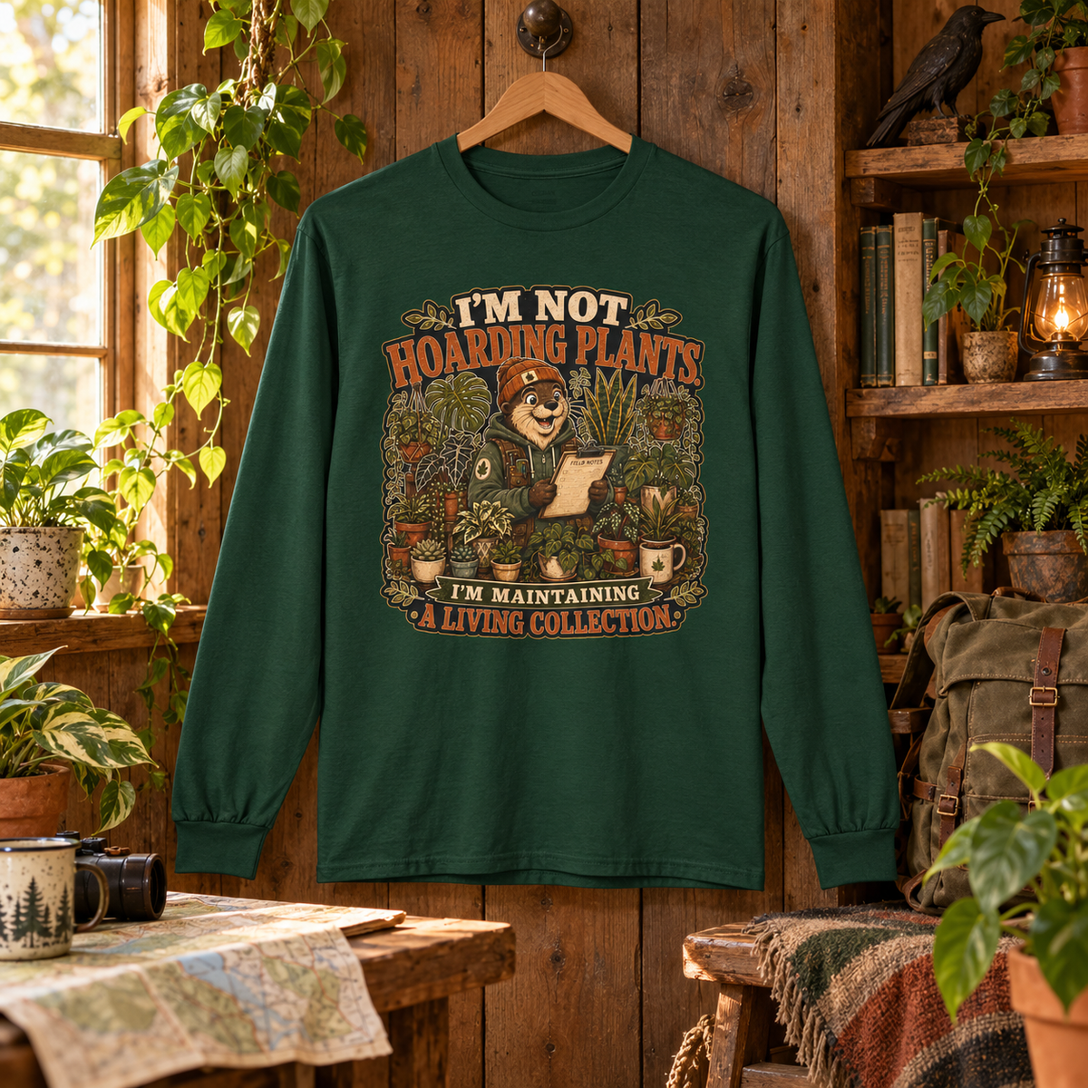 I'm Not Hoarding Plants, I'm Maintaining A Living Collection Otto and Echo Long Sleeve T-Shirt