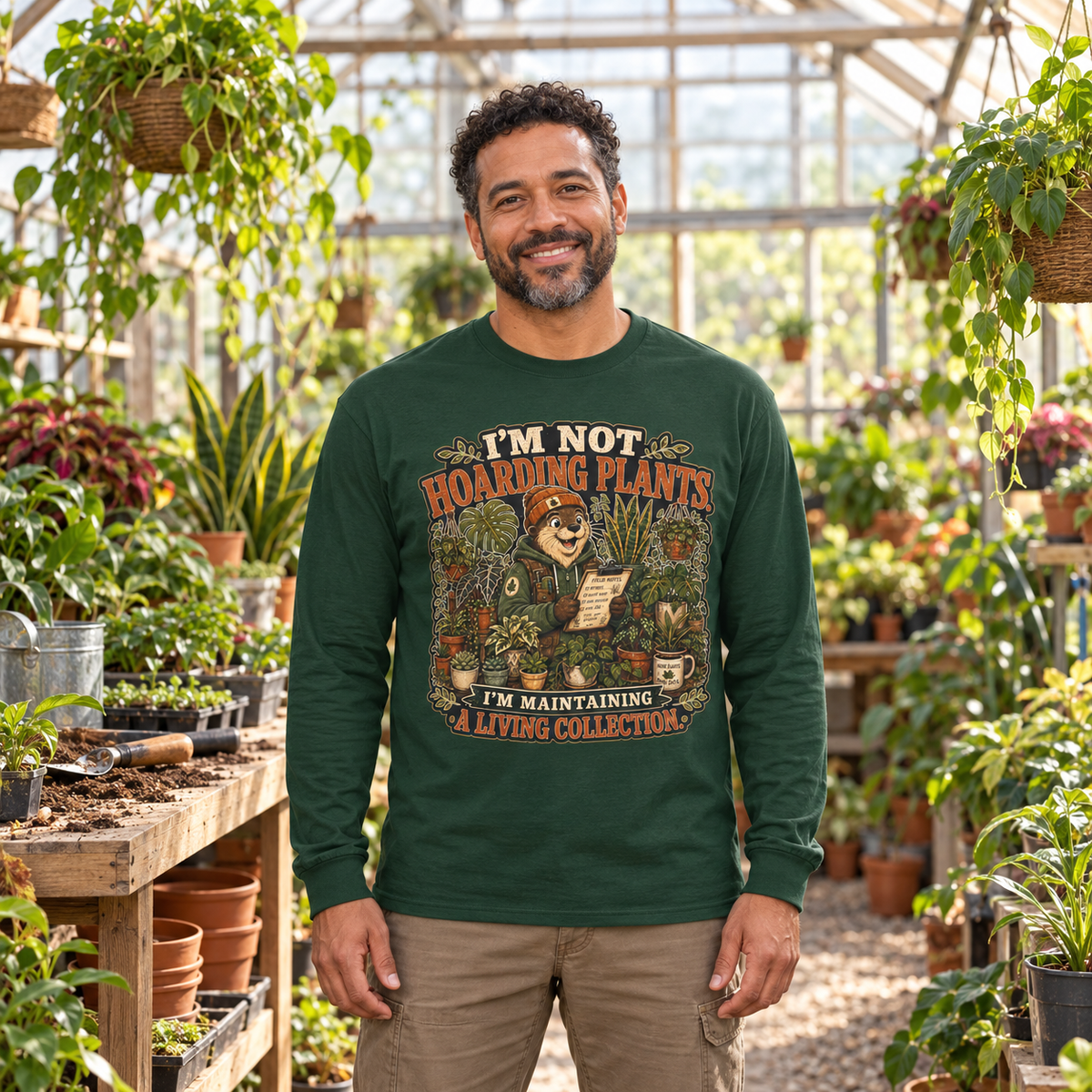 I'm Not Hoarding Plants, I'm Maintaining A Living Collection Otto and Echo Long Sleeve T-Shirt