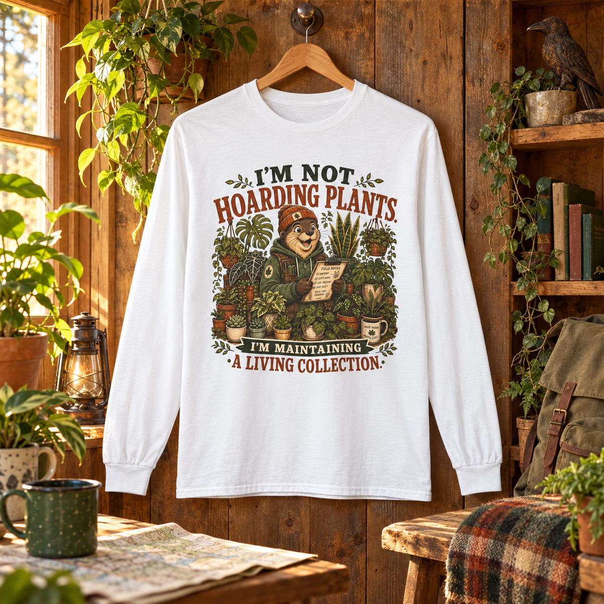 I'm Not Hoarding Plants, I'm Maintaining A Living Collection Otto and Echo Long Sleeve T-Shirt