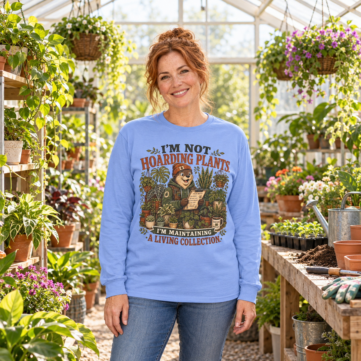 I'm Not Hoarding Plants, I'm Maintaining A Living Collection Otto and Echo Long Sleeve T-Shirt