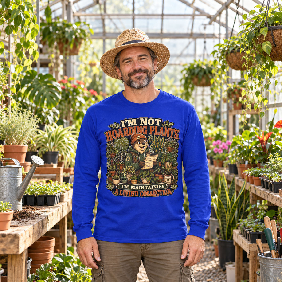 I'm Not Hoarding Plants, I'm Maintaining A Living Collection Otto and Echo Long Sleeve T-Shirt