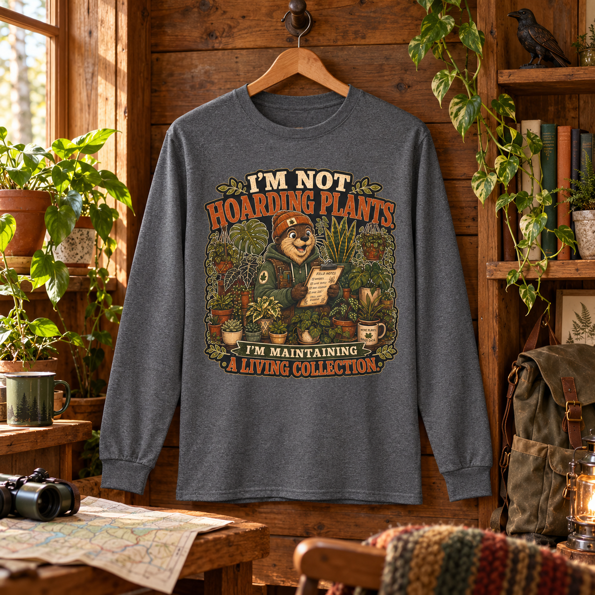 I'm Not Hoarding Plants, I'm Maintaining A Living Collection Otto and Echo Long Sleeve T-Shirt