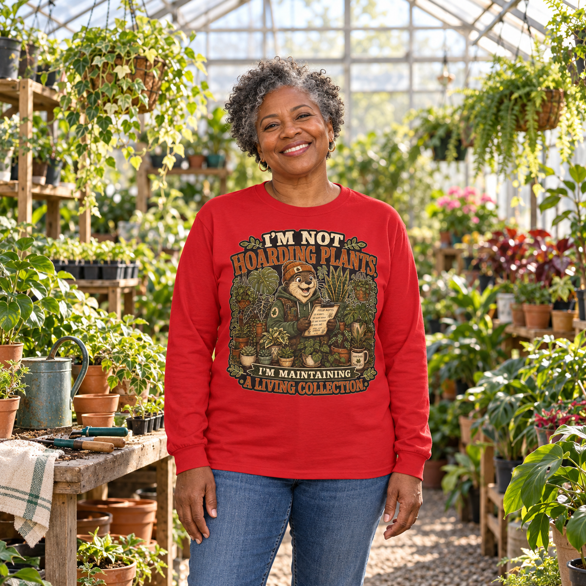 I'm Not Hoarding Plants, I'm Maintaining A Living Collection Otto and Echo Long Sleeve T-Shirt