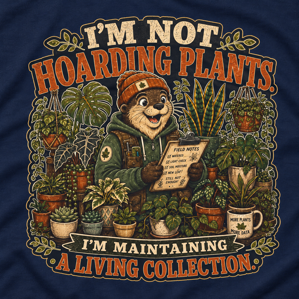 I'm Not Hoarding Plants, I'm Maintaining A Living Collection Otto and Echo Long Sleeve T-Shirt