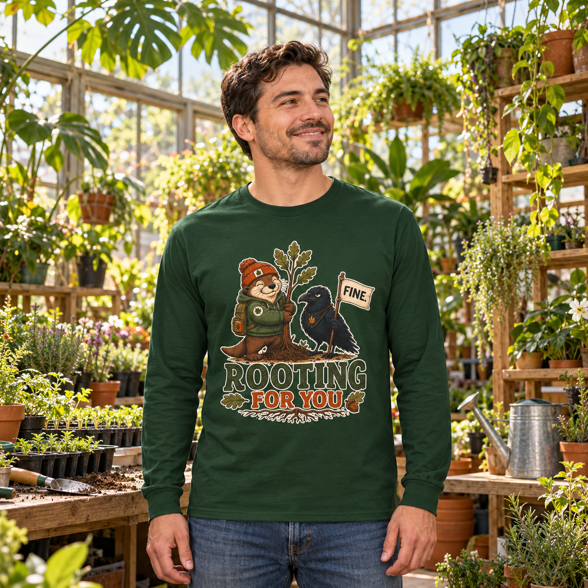 Rooting for You Otto and Echo Long Sleeve T-Shirt