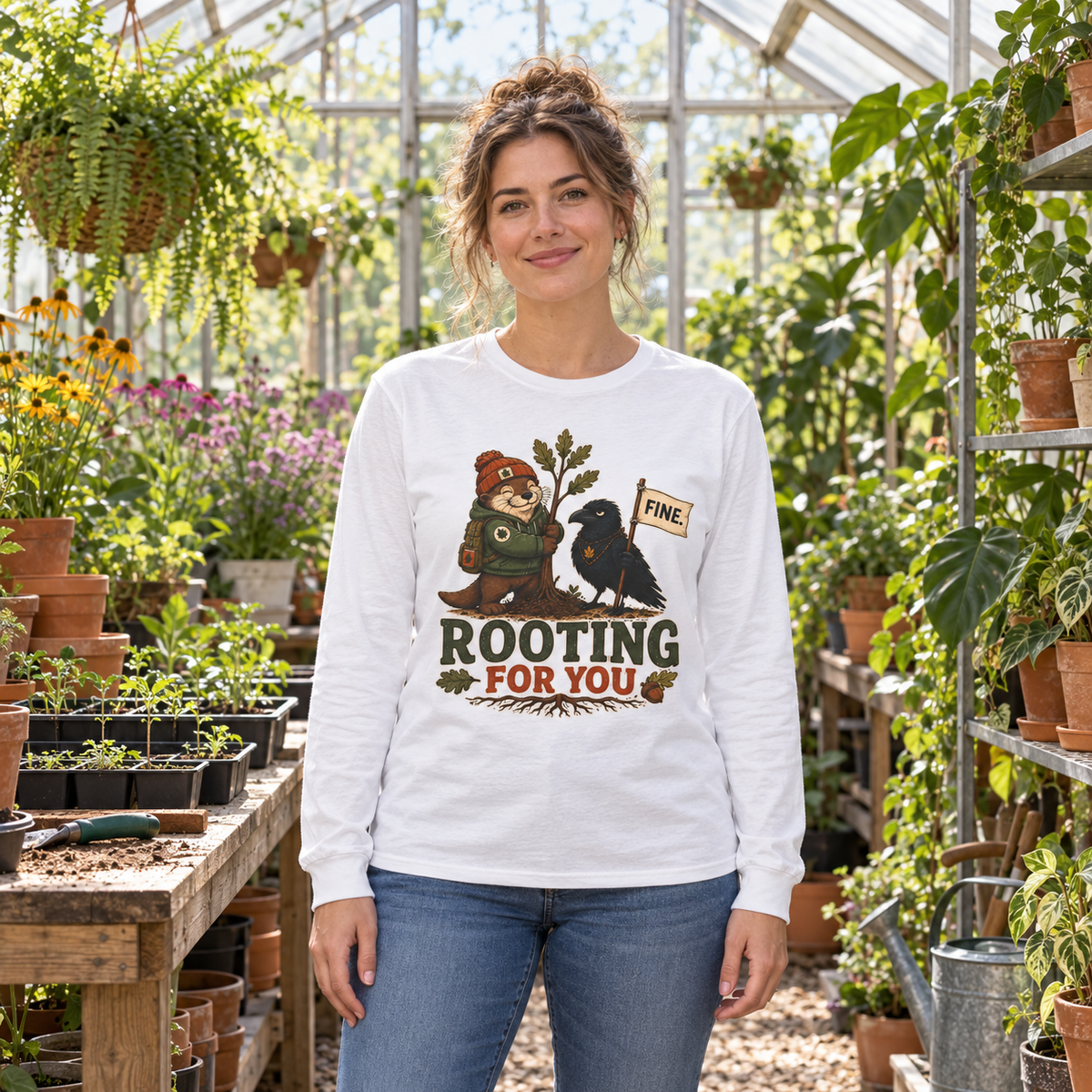 Rooting for You Otto and Echo Long Sleeve T-Shirt