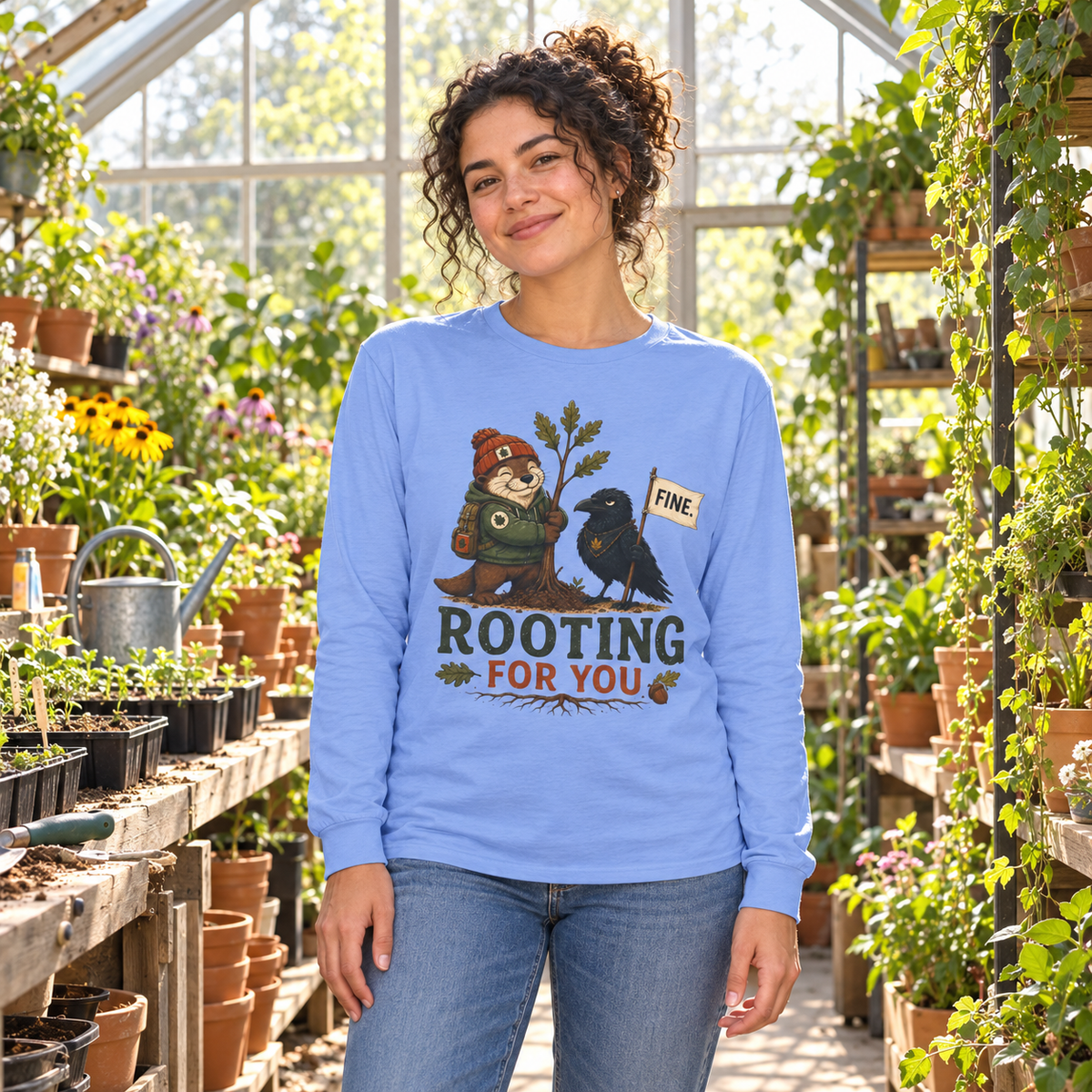 Rooting for You Otto and Echo Long Sleeve T-Shirt
