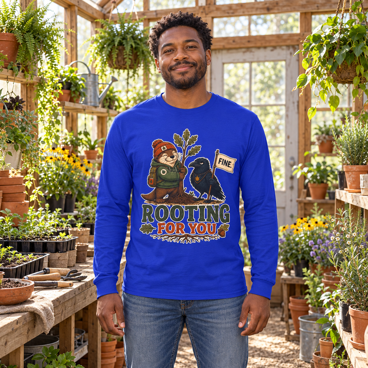 Rooting for You Otto and Echo Long Sleeve T-Shirt