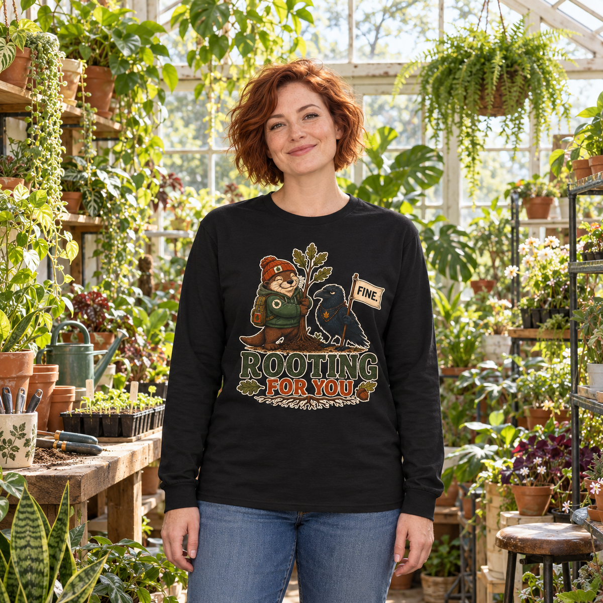 Rooting for You Otto and Echo Long Sleeve T-Shirt
