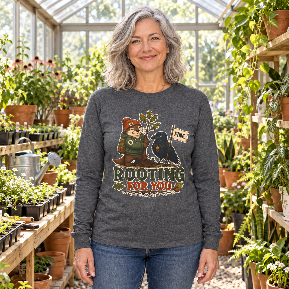Rooting for You Otto and Echo Long Sleeve T-Shirt