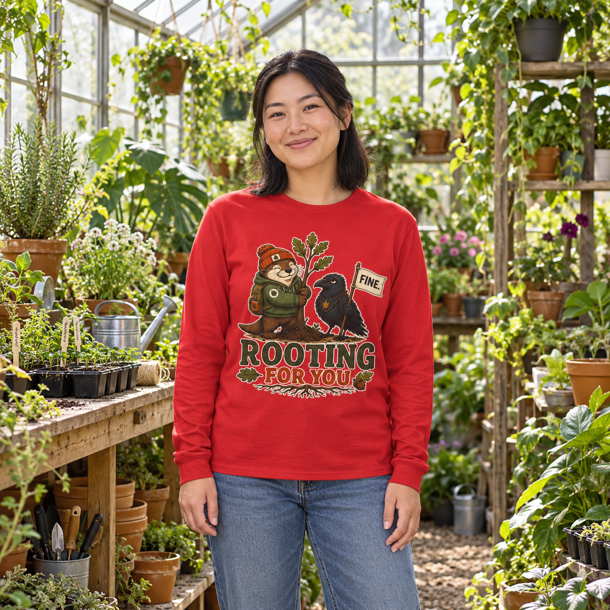 Rooting for You Otto and Echo Long Sleeve T-Shirt