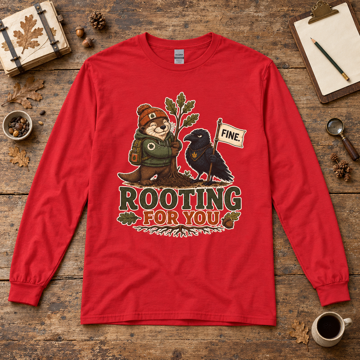 Rooting for You Otto and Echo Long Sleeve T-Shirt