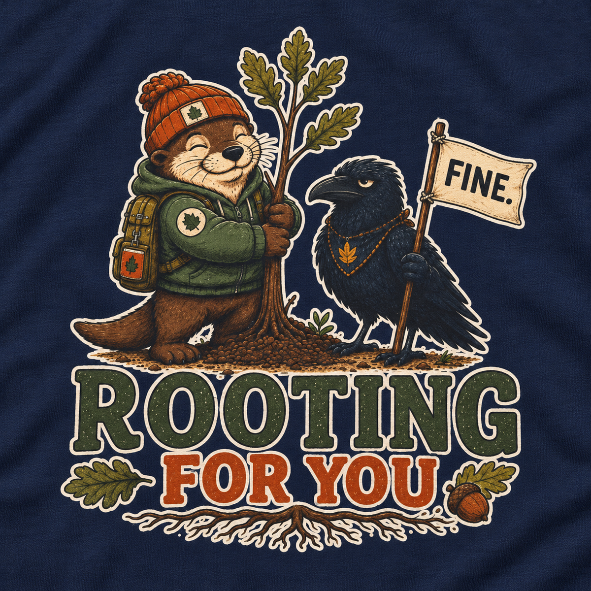 Rooting for You Otto and Echo Long Sleeve T-Shirt