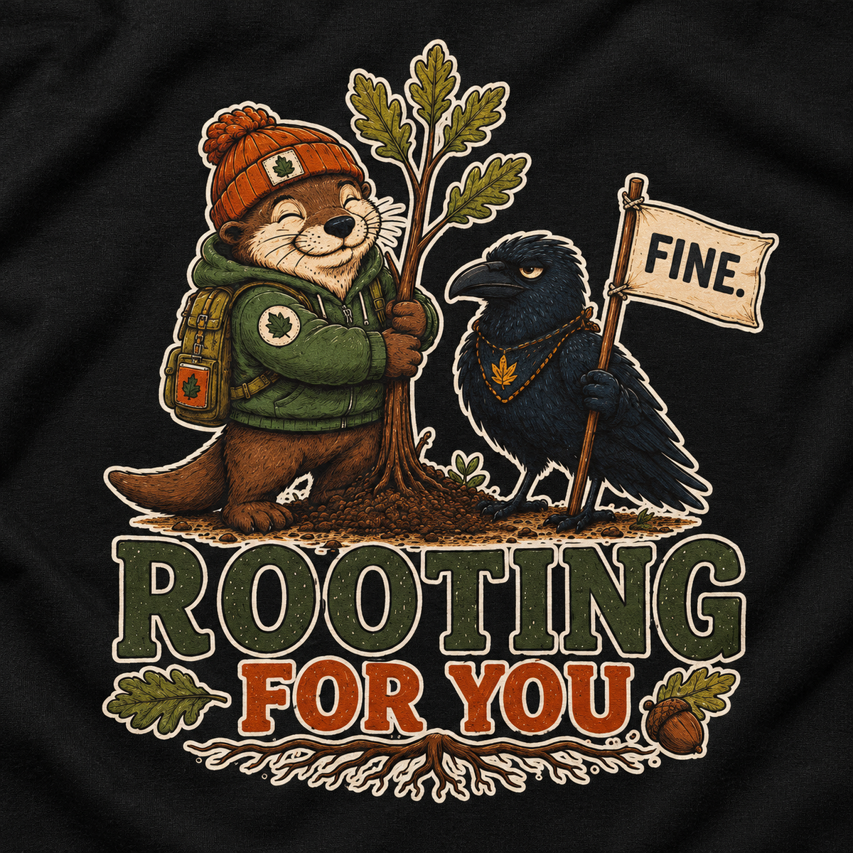 Rooting for You Otto and Echo Long Sleeve T-Shirt