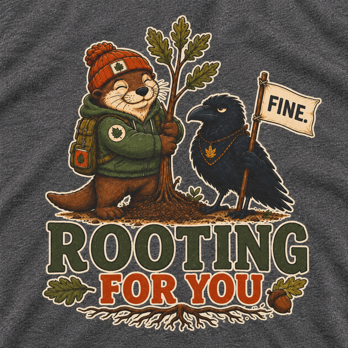 Rooting for You Otto and Echo Long Sleeve T-Shirt