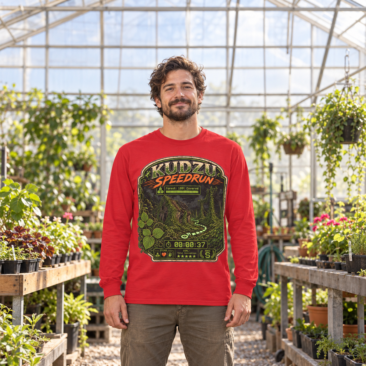 Kudzu Speedrun Long Sleeve T-Shirt