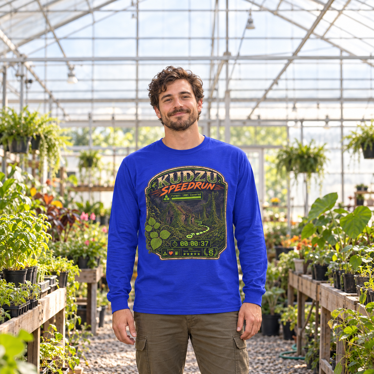 Kudzu Speedrun Long Sleeve T-Shirt