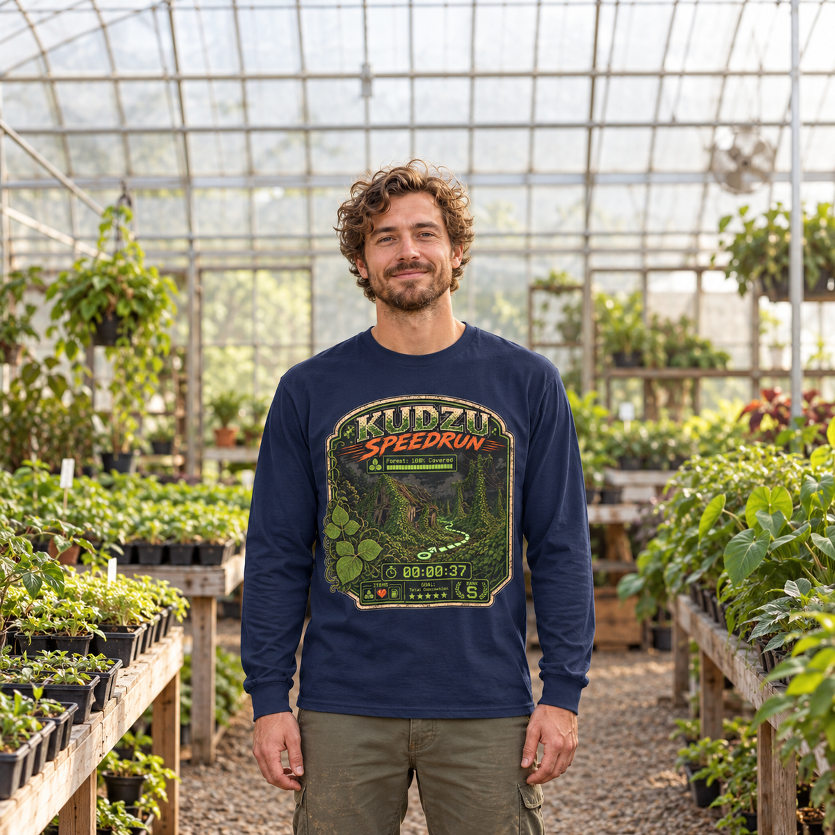 Kudzu Speedrun Long Sleeve T-Shirt