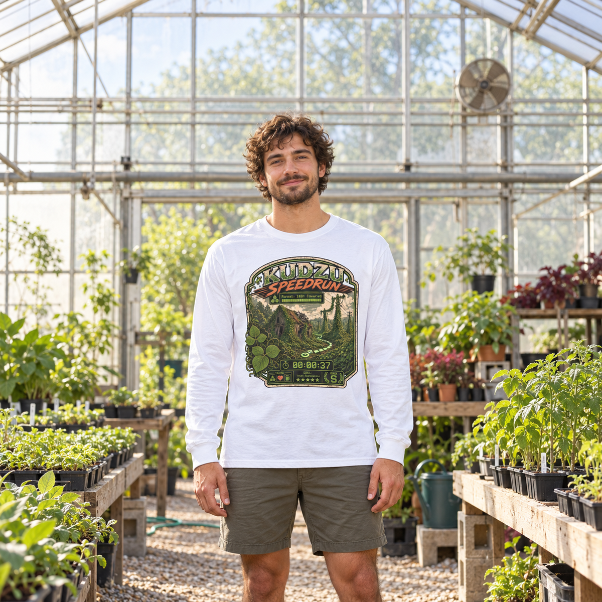 Kudzu Speedrun Long Sleeve T-Shirt