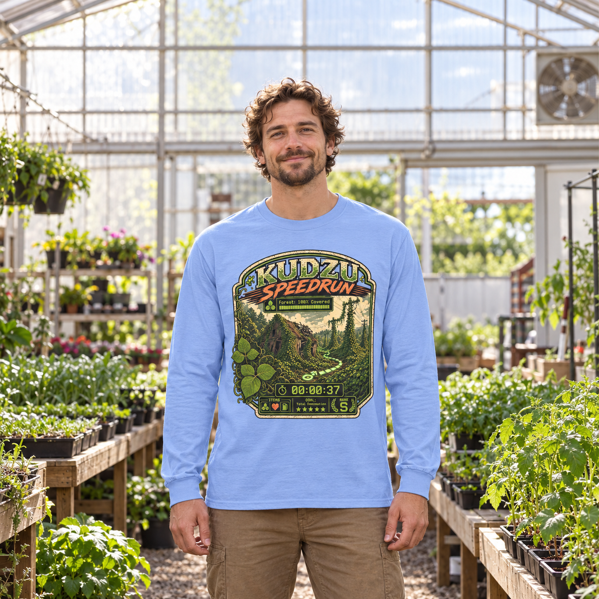 Kudzu Speedrun Long Sleeve T-Shirt