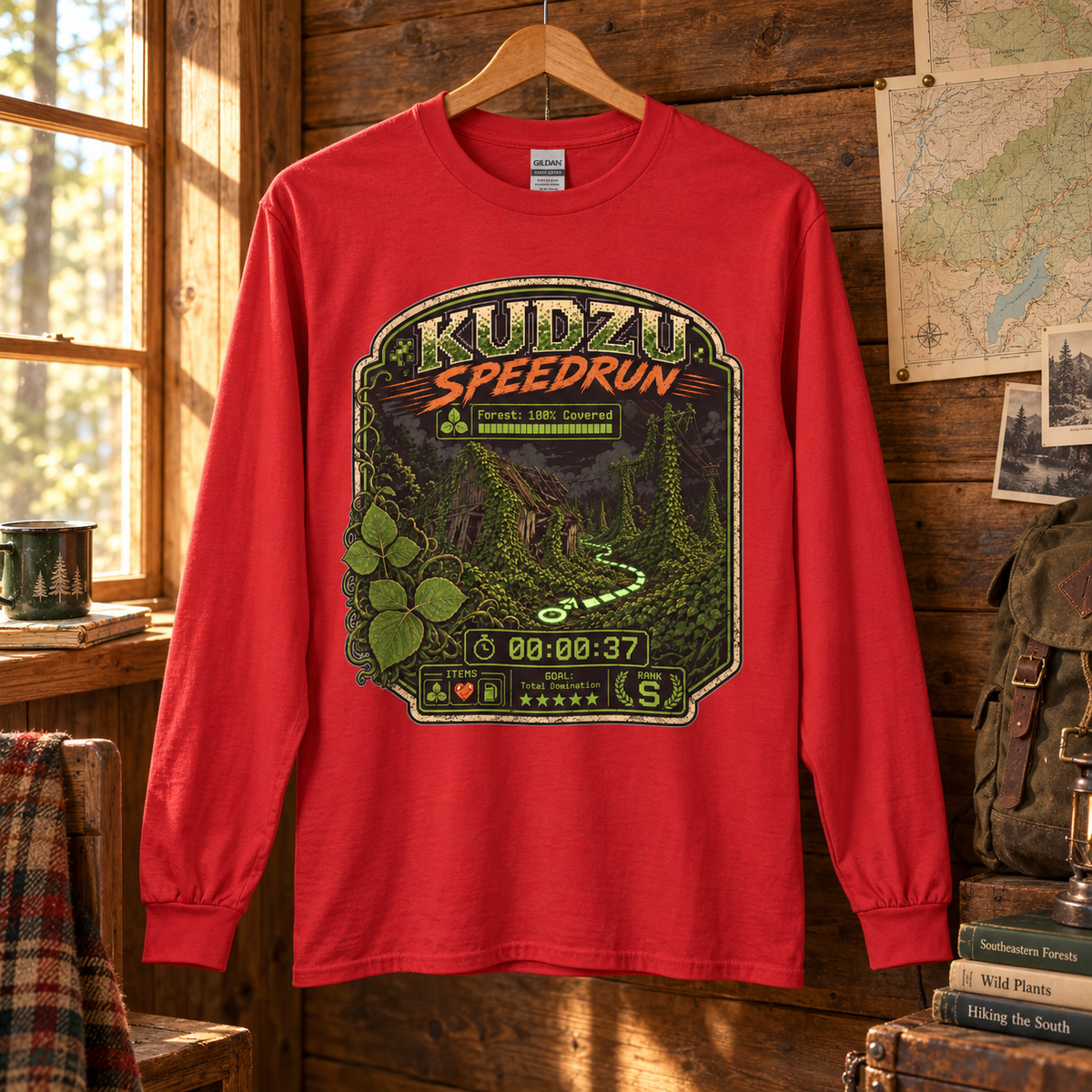 Kudzu Speedrun Long Sleeve T-Shirt